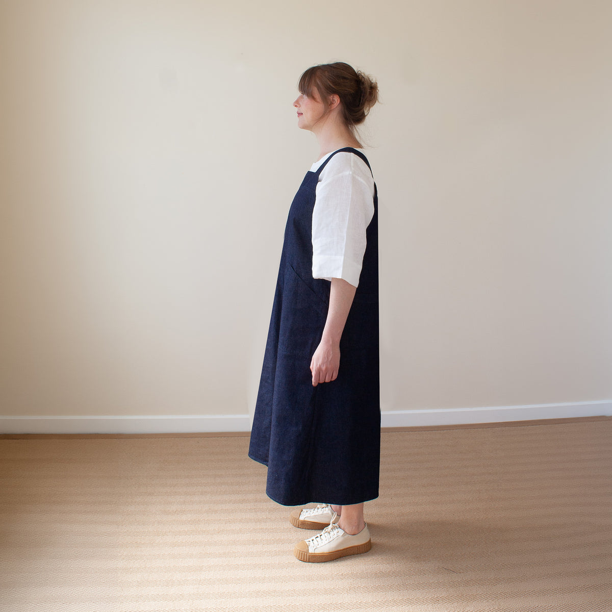 Pinafore dress -Indigo denim