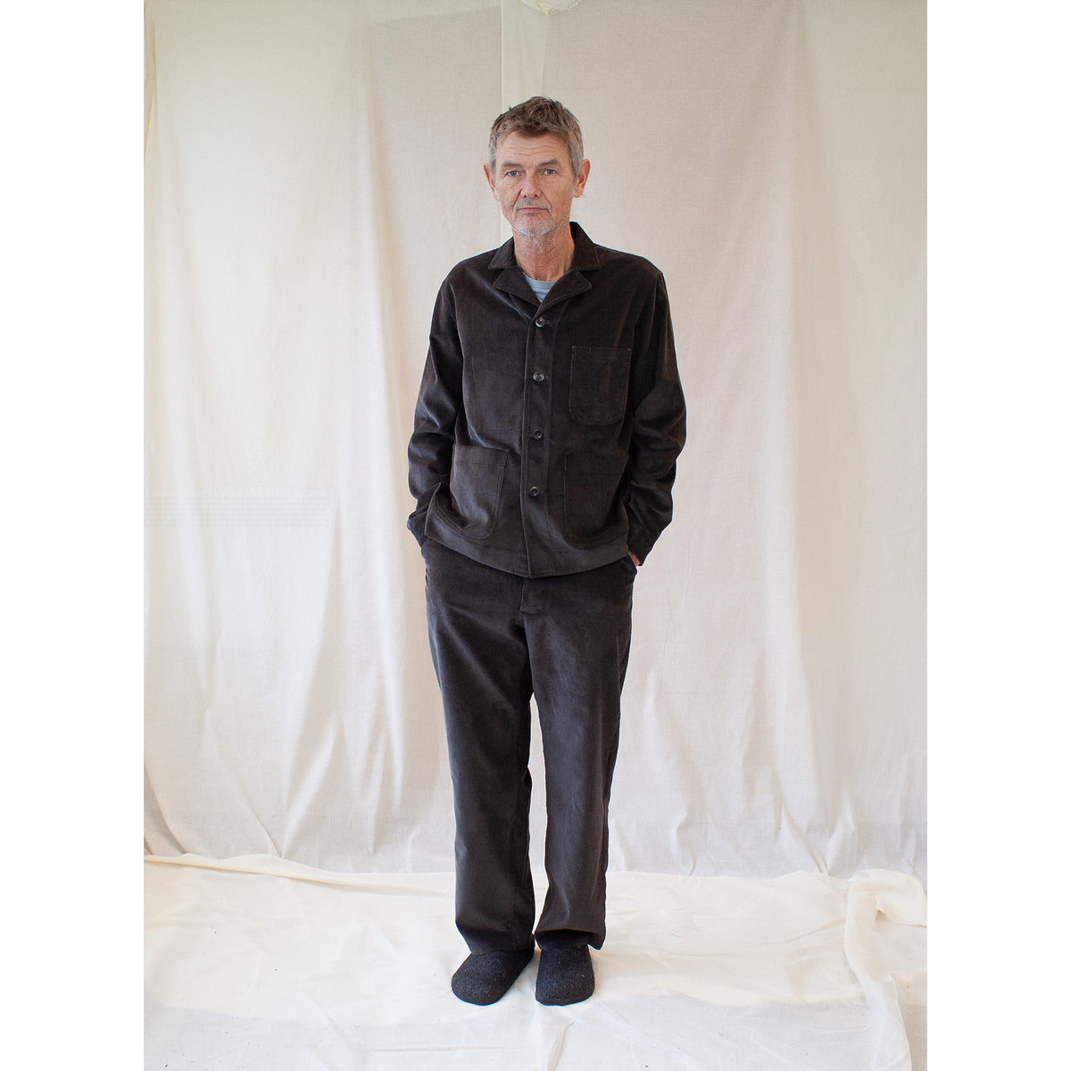 Revere chore jacket in mocha cord