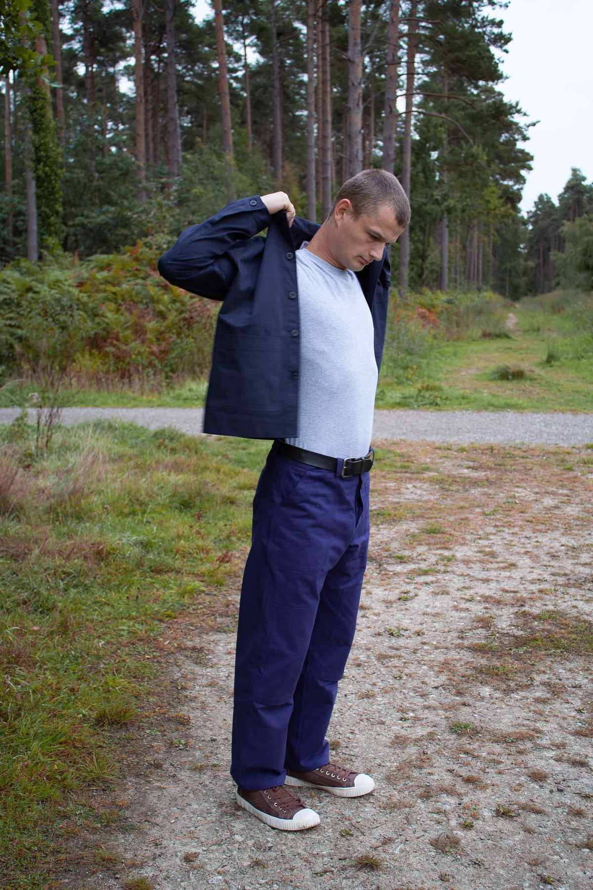 The everyday work trouser brushed cotton twill Indigo