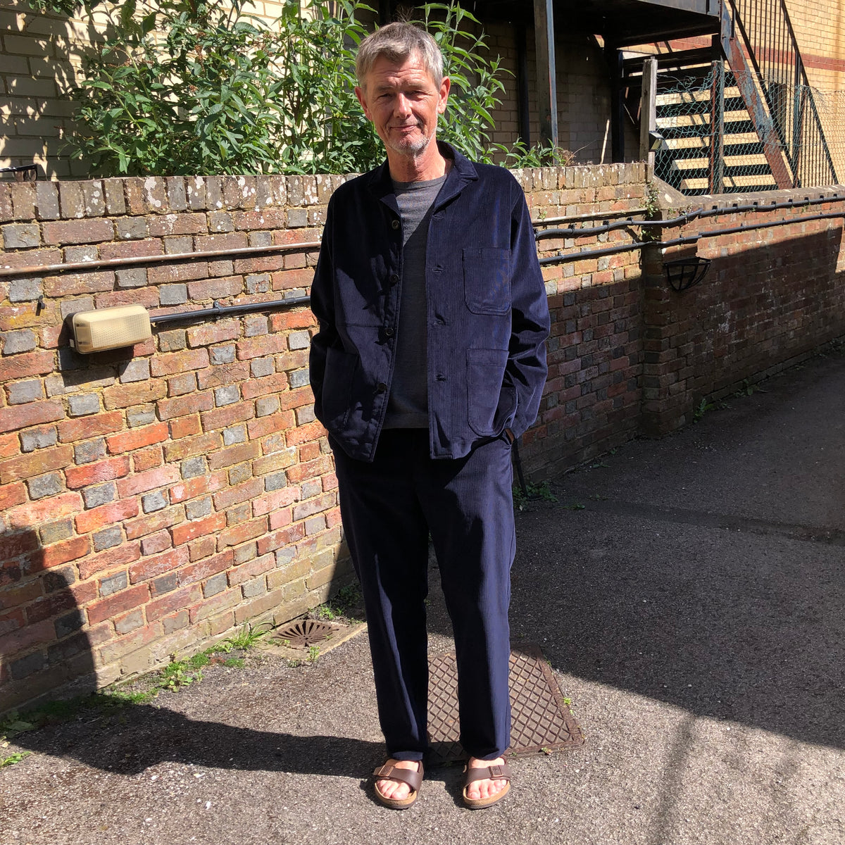 Revere chore jacket in navy cord
