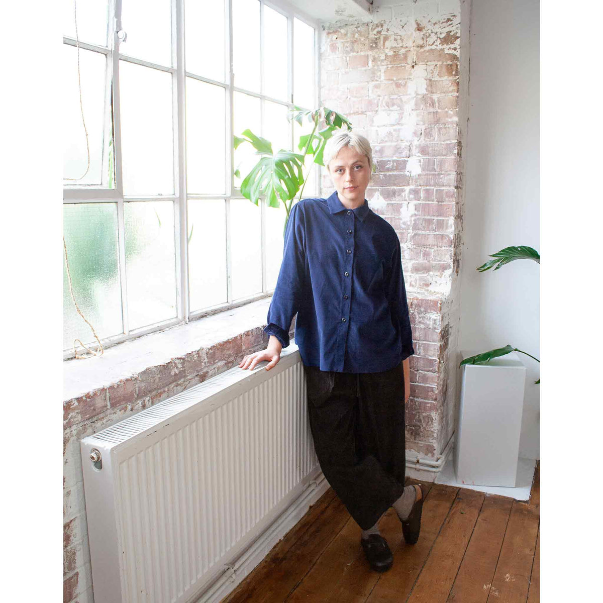 Bridewell shirt in navy corduroy