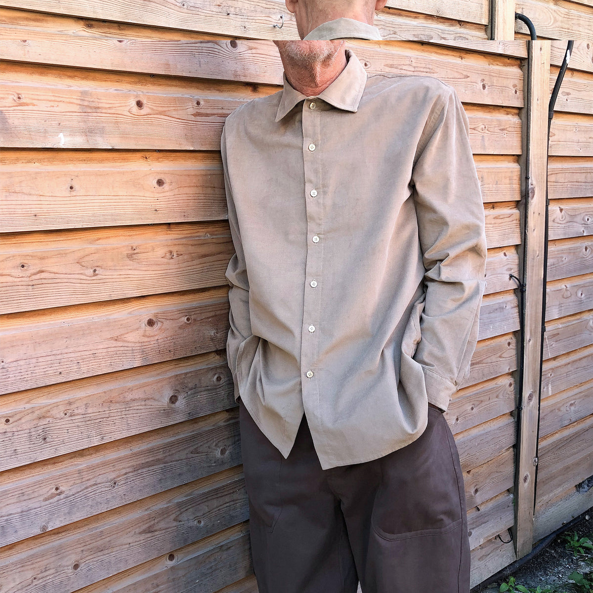 Workers shirt putty corduroy