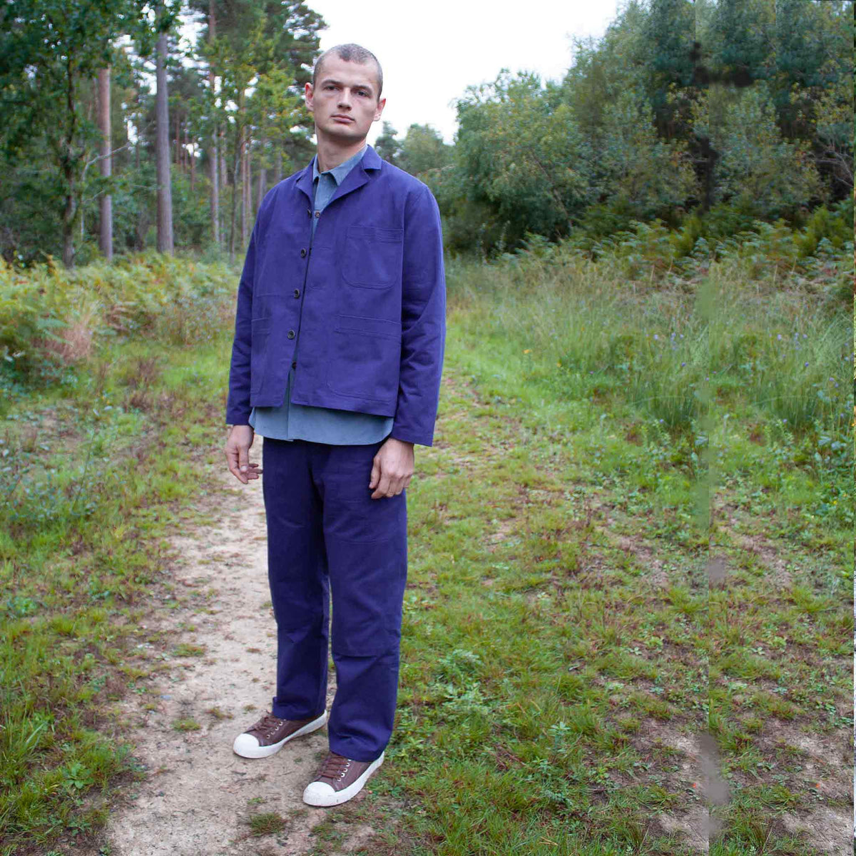 The everyday work trouser brushed cotton twill Indigo