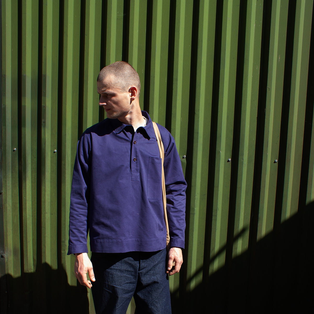 Overshirt - Indigo cotton twill