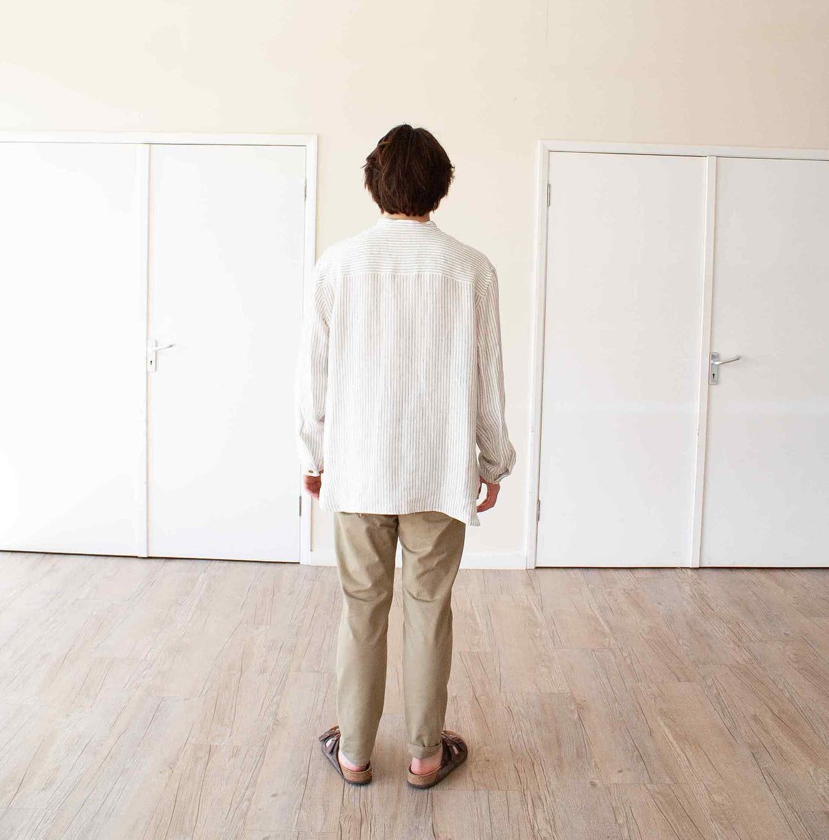 Architect  trousers in brushed twill Beige
