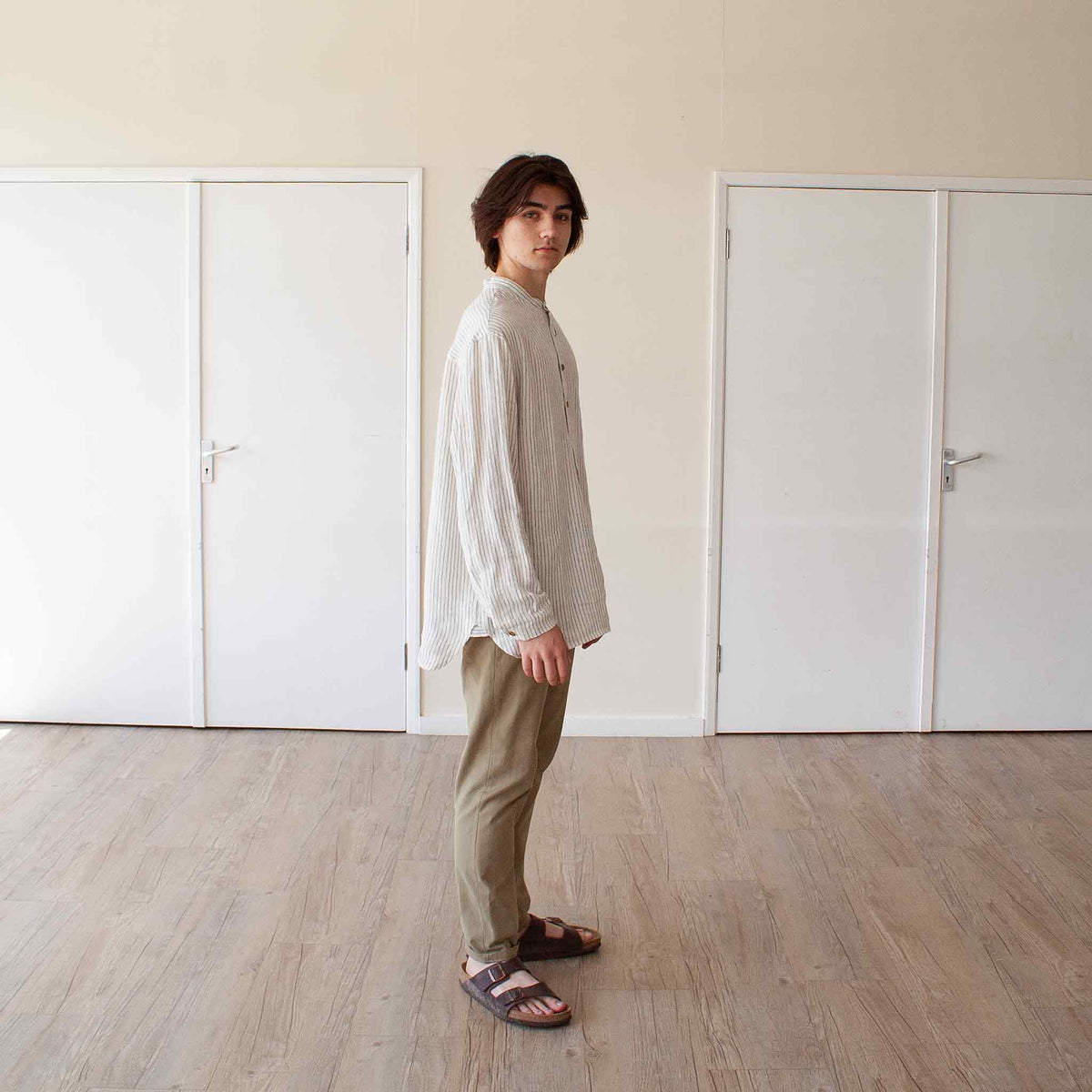 Architect  trousers in brushed twill Beige