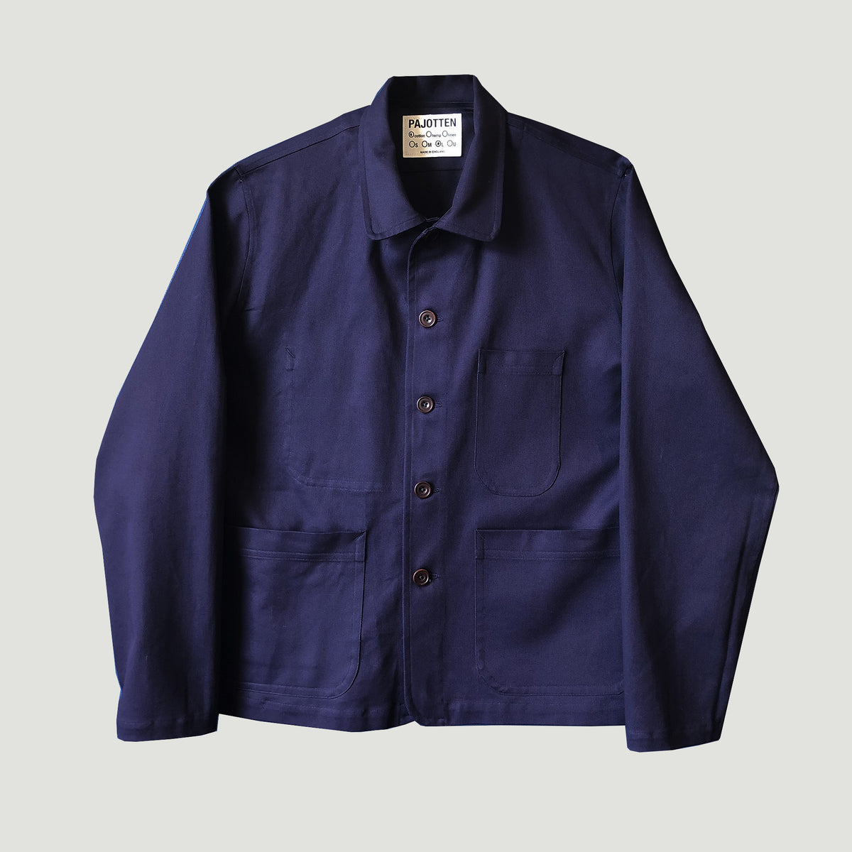 Maker's jacket in deep indigo cotton drill
