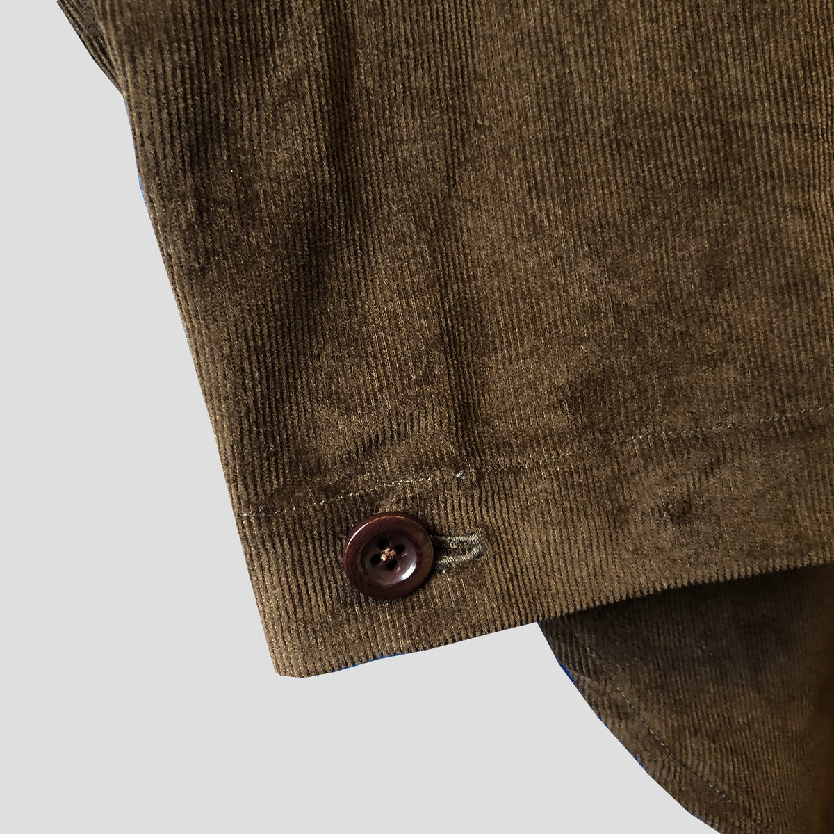 Yard shirt in a chocolate cotton cord