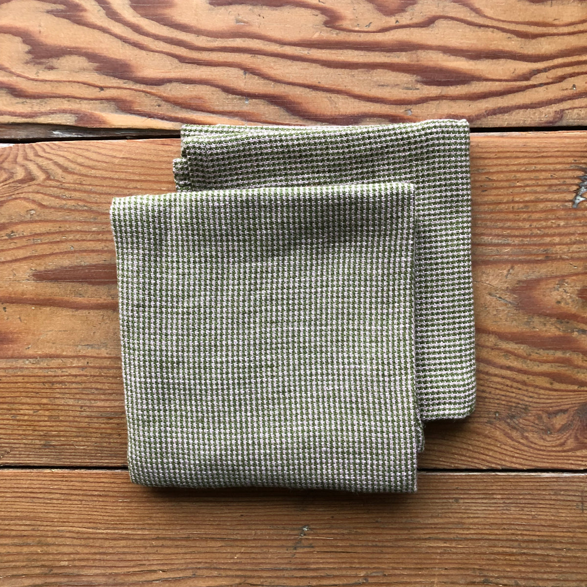 Sage linen/cotton handkerchief