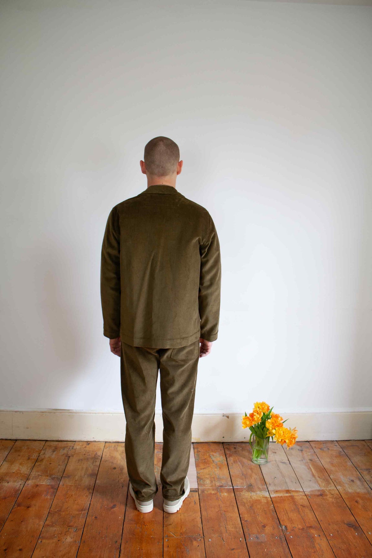 Revere chore jacket in olive cord