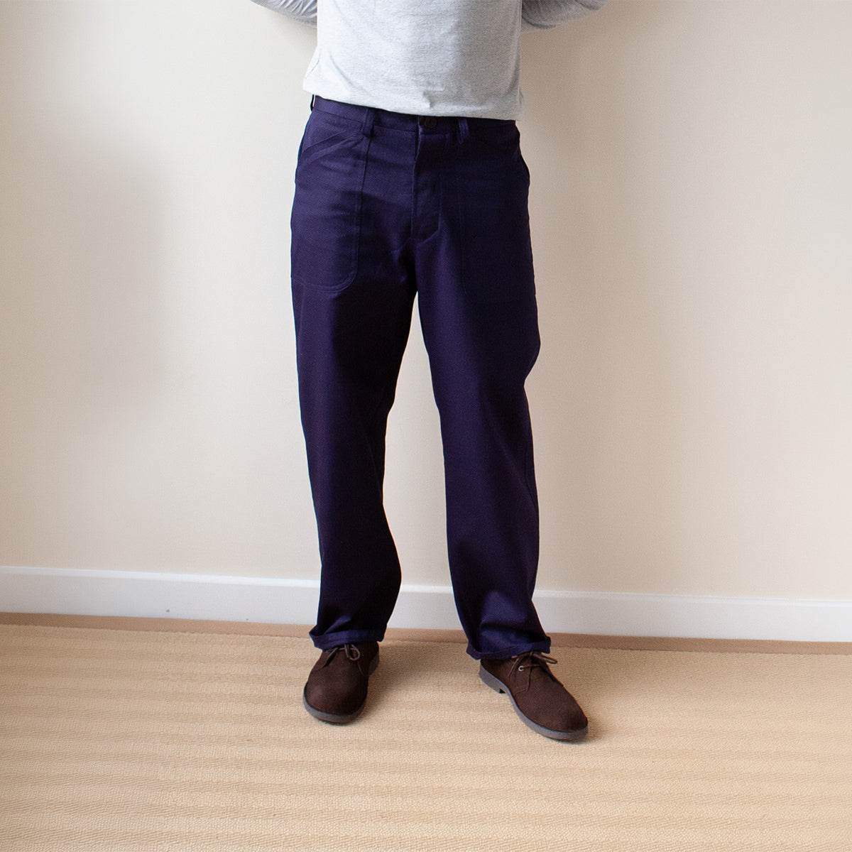 Maker's trousers deep indigo cotton