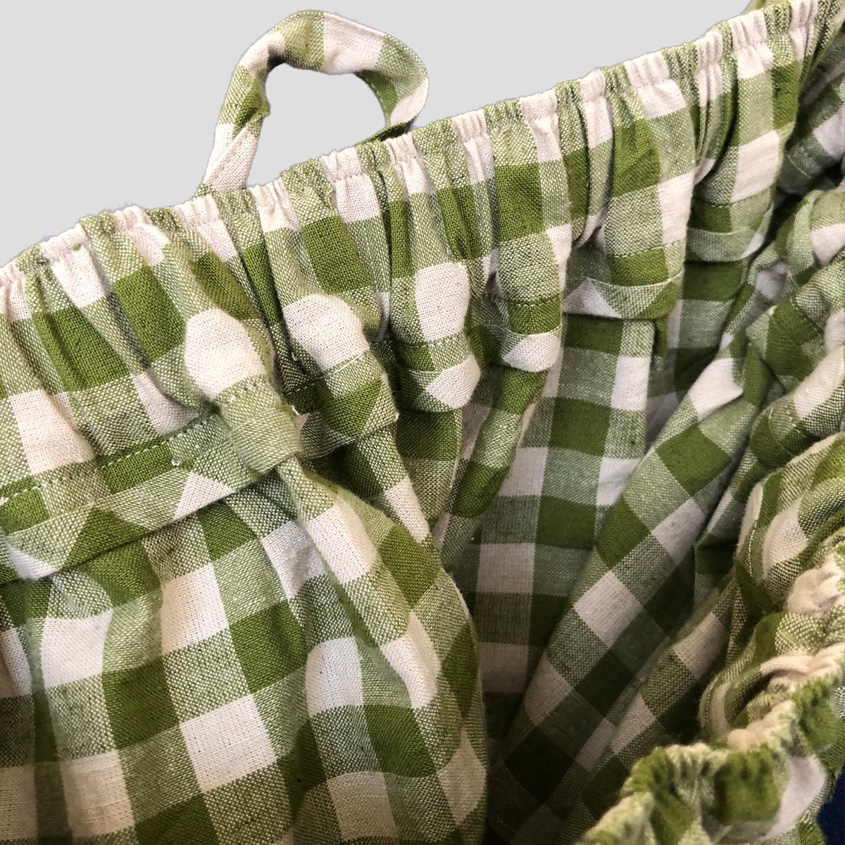 Summer skirt green gingham