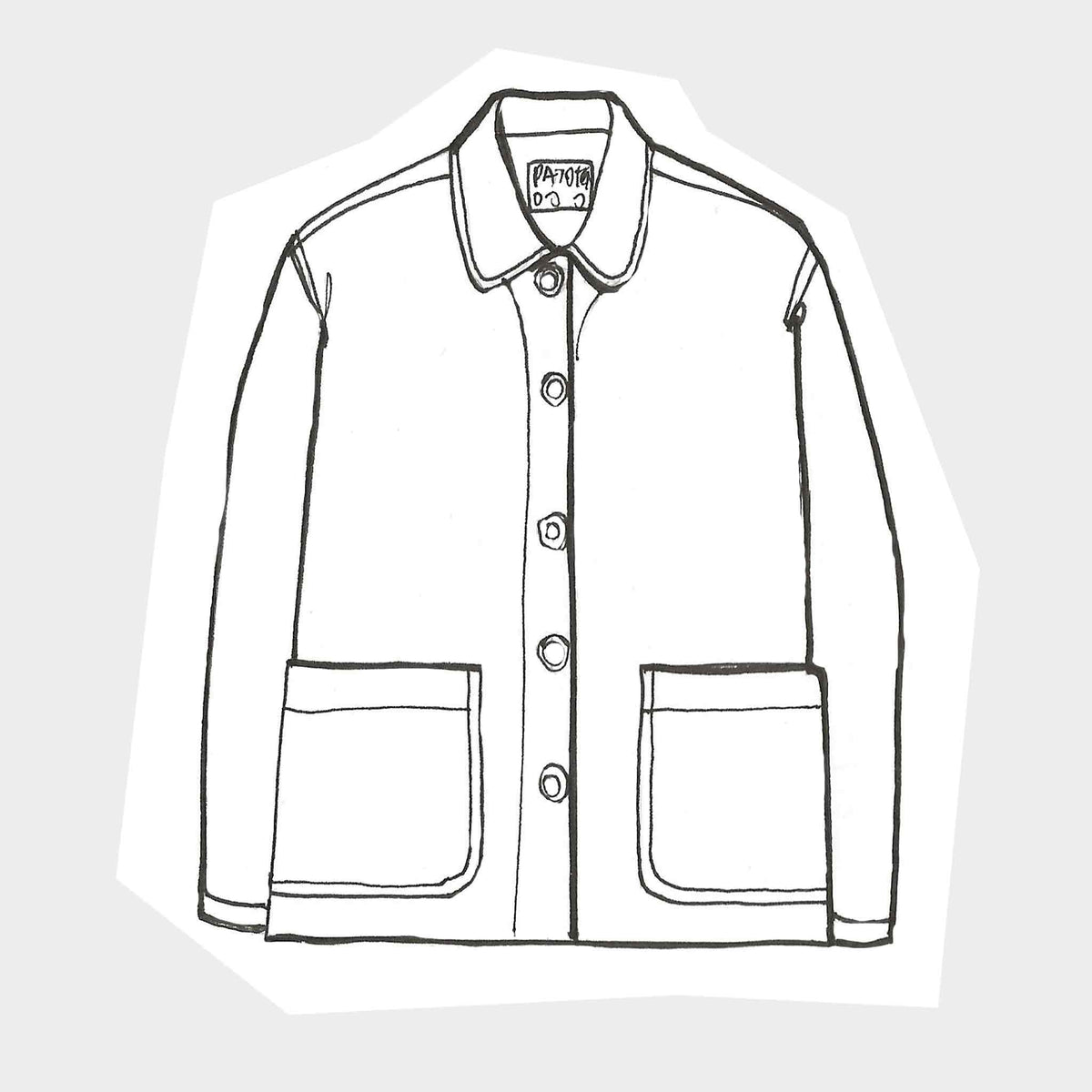 Womans chore jacket - indigo cotton