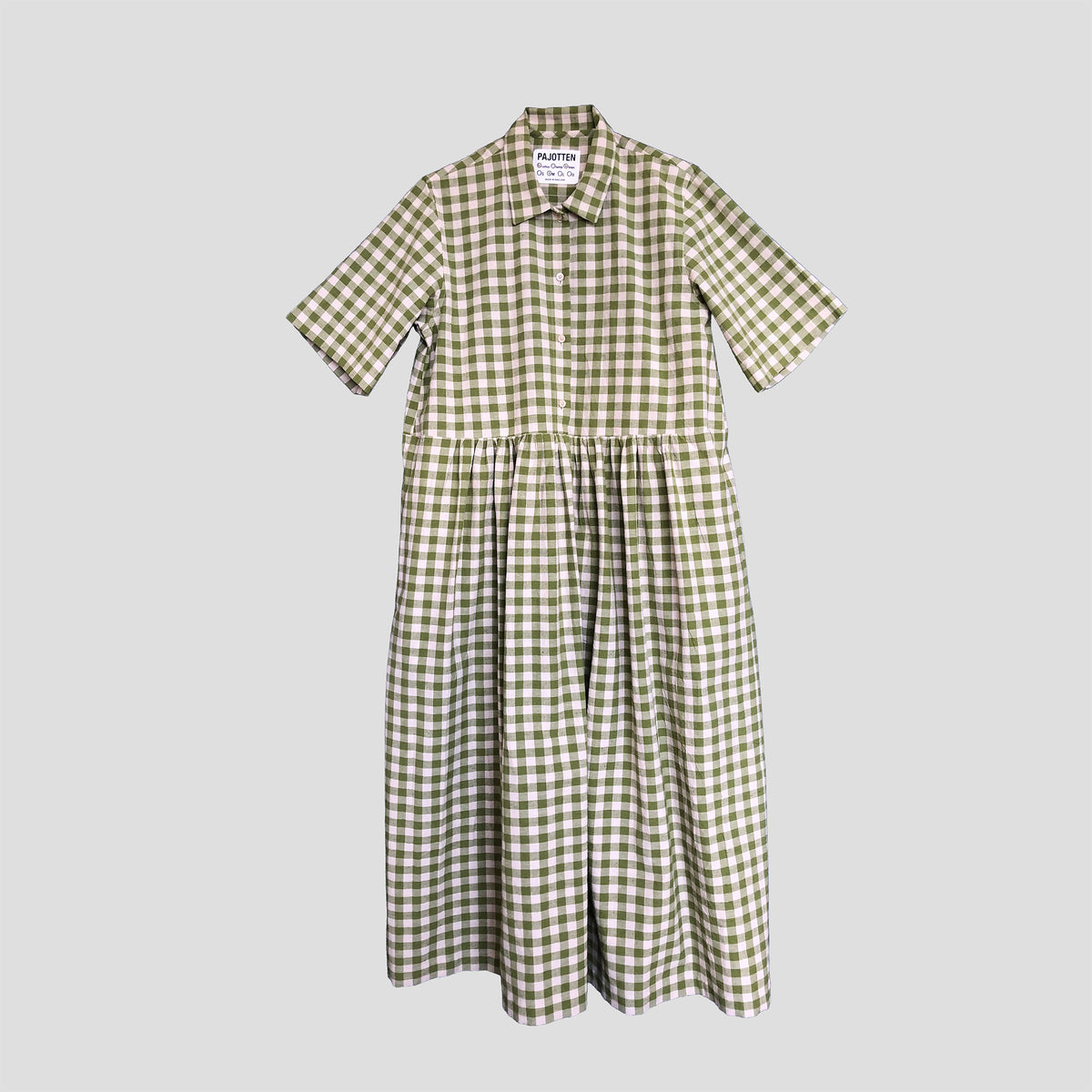 Short Sleeved Field Dress in cotton/linen