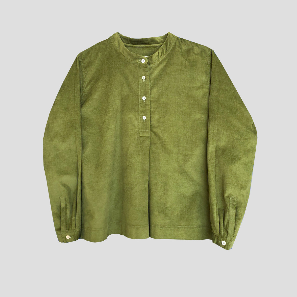 Round necked smock - grass cotton cord