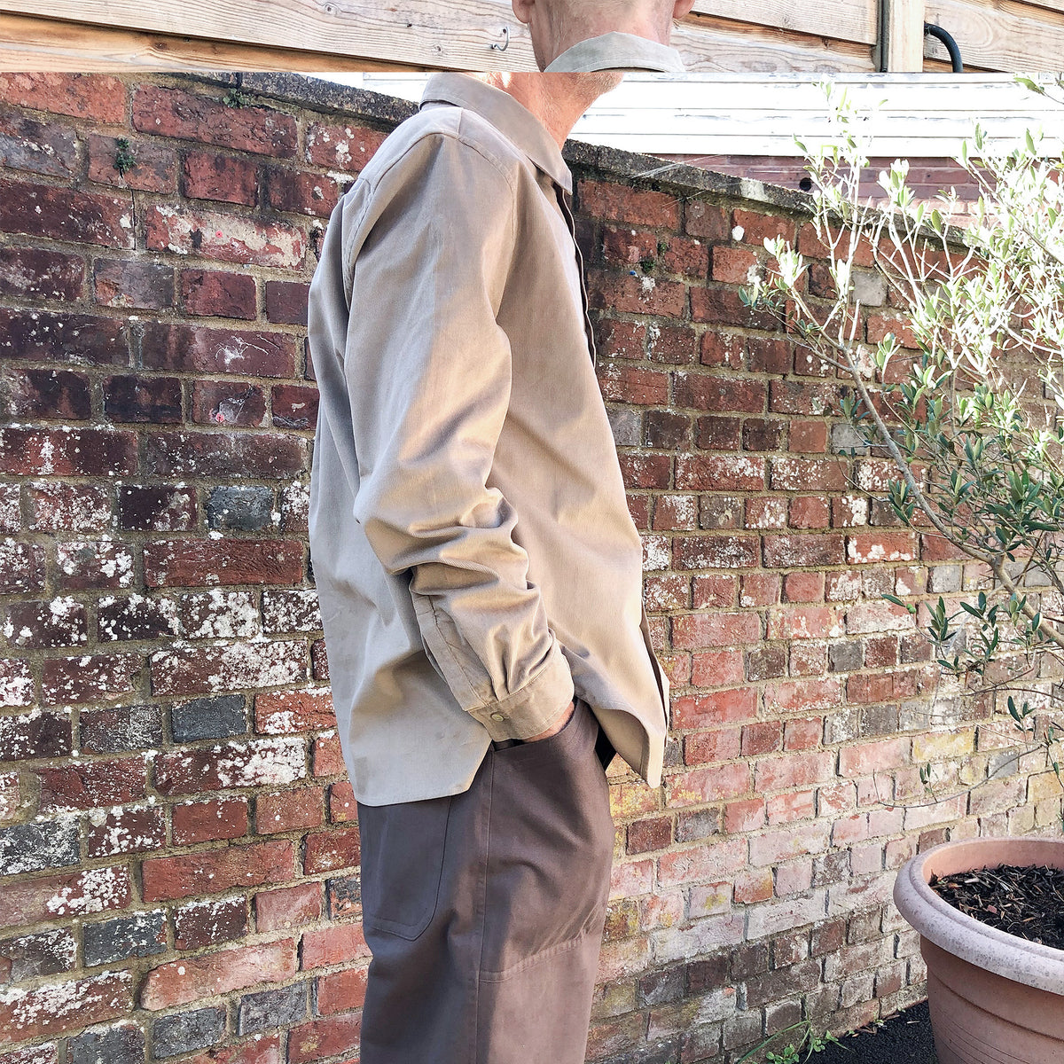 Workers shirt putty corduroy