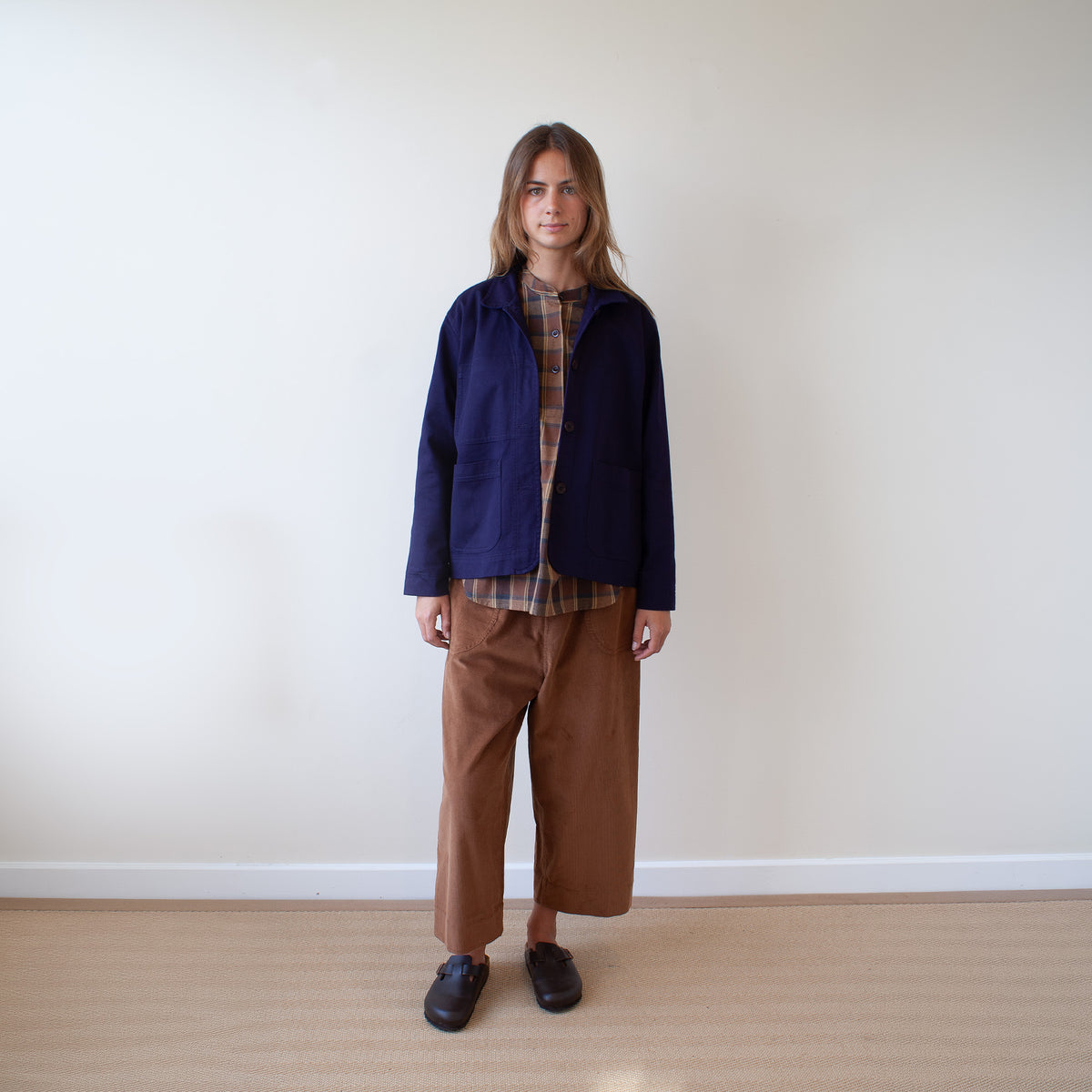Womans chore jacket - indigo cotton