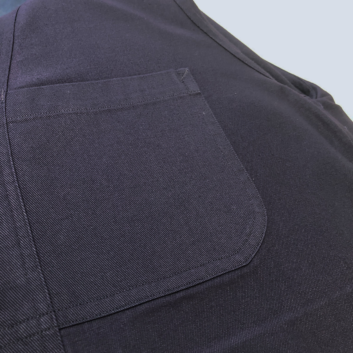 Maker's jacket in deep indigo cotton drill