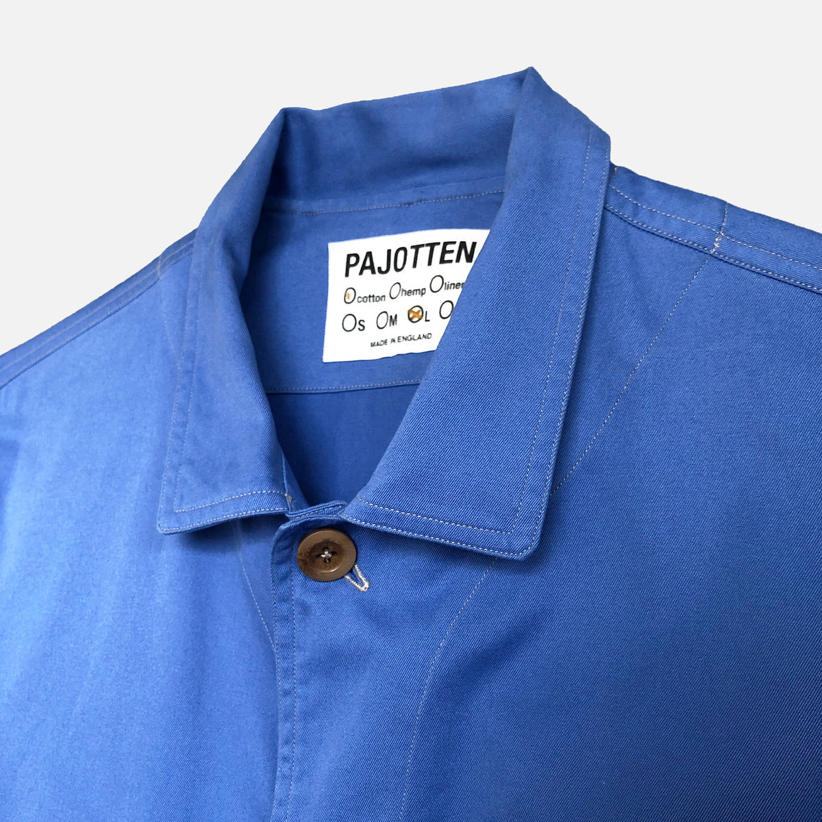 Carver jacket in brushed cotton twill -sky blue twill