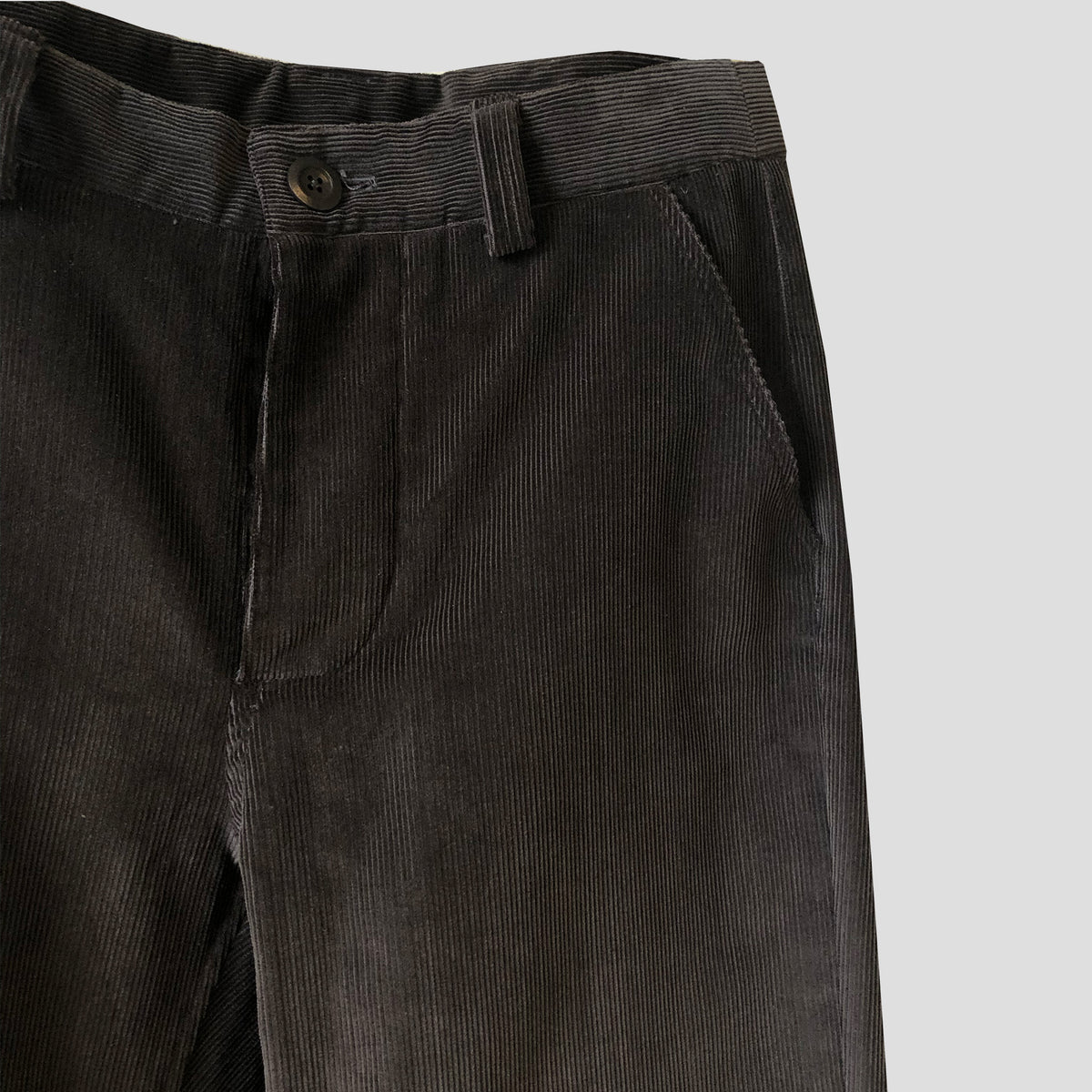 Straight legged trousers in Italian cord